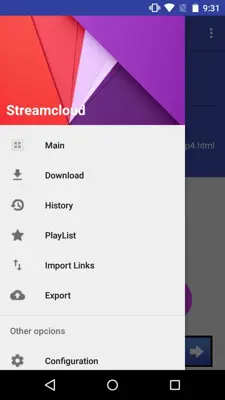 StreamCloud Player Streaming android App screenshot 1